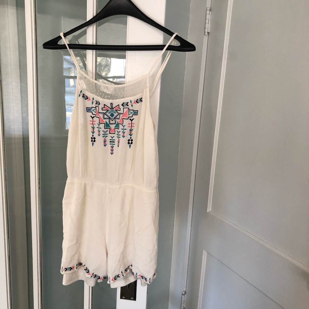 Embroidered romper